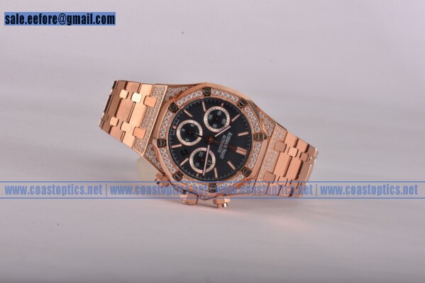 Audemars Piguet Royal Oak 1:1 Clone Chronograph Watch Rose Gold 26320OR.OO.1220OR.013D (EF)